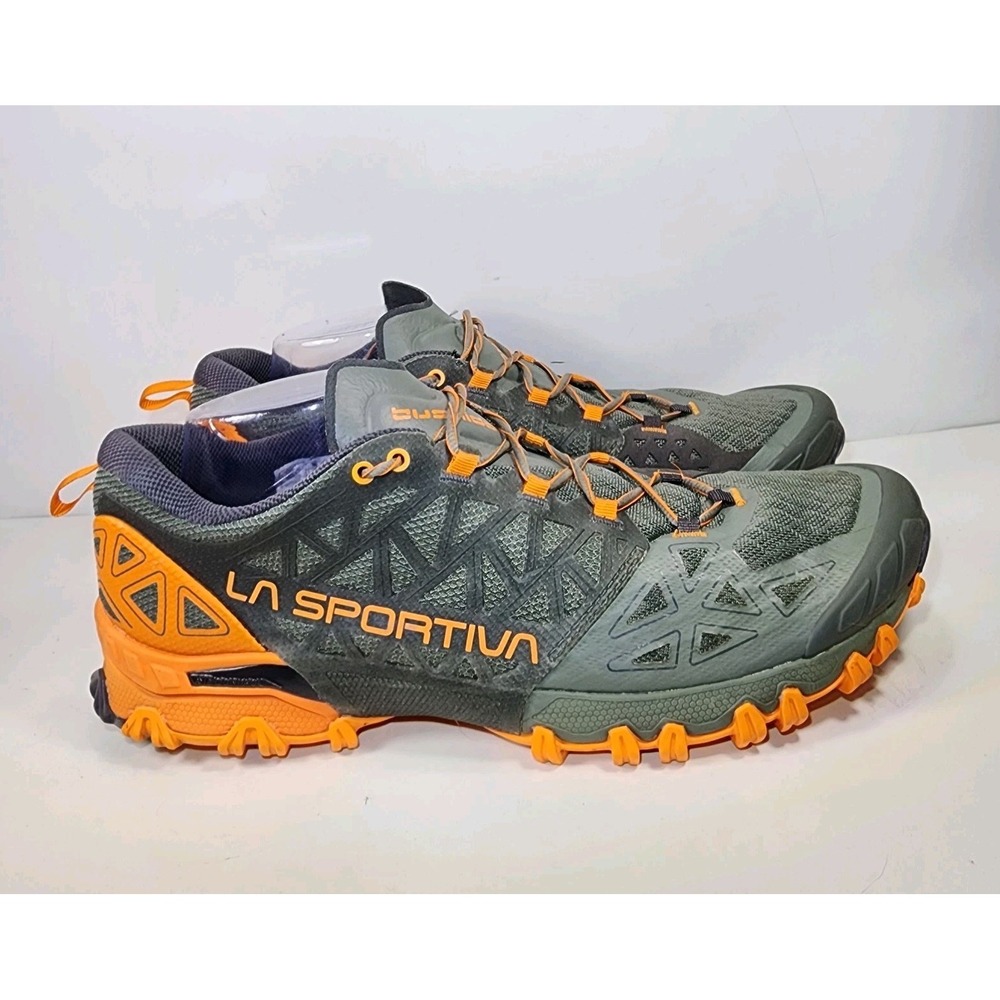 La Sportiva Bushido II Trail Running Shoes Mens US 13 EUR 47 Gray Lightweight